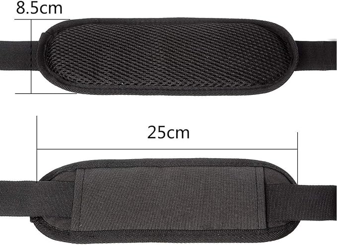 JAKAGO 61" Replacement Shoulder Strap, Padded Long Duffel Bag Strap Universal Adjustable Shoulder Belt with Non-Slip Pad