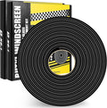 Butyl Rubber Tape Headlight Glue Sealant Rope 14.8Ft Diameter 9mm Putty Foam Strip Caulk Sealer for Automotive (Car RV Truck Marine) Window Door Windshield Sealing - Black, 2 Roll