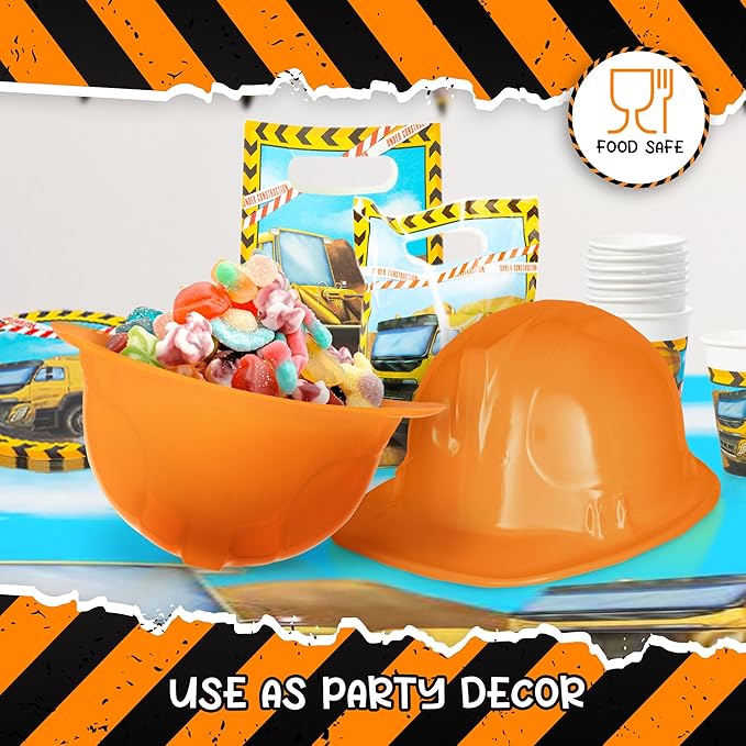 Windy City Novelties 12-Pack Construction Hats - Versatile Party Favors & Costume Accessories Kids Parties & Costume Props