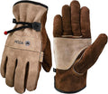 Leather Work Gloves for Men or Women. X-Small Glove for Gardening, Tig/Mig Welding, Construction, Chainsaw, Farm, Ranch, etc. Cowhide, Cotton Lined, Utility, Firm Grip, Durable. Coffee-grey XS