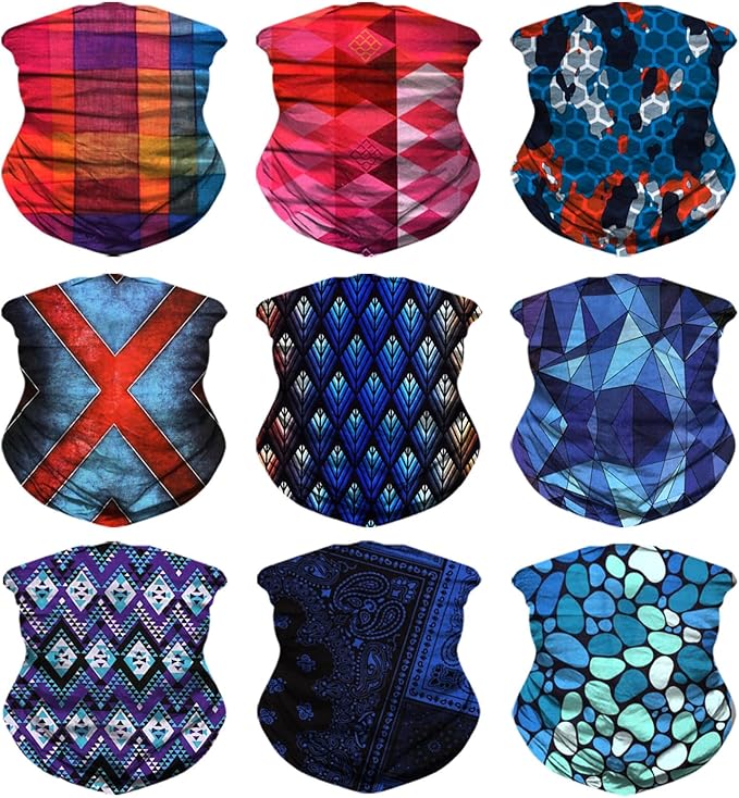 JOEYOUNG Headwear, Bandana, Neck Gaiter Head Wrap Headband Balaclava Magic Scarf