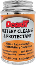 CAIG LABORATORIES DeoxIT Battery Cleaner & Protectant with Brush Lid, 118 g (CL-BCP-04), Pack of 1