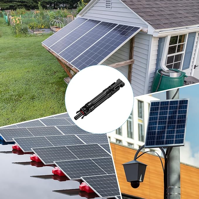 MECCANIXITY 2 Pcs Solar Fuse Holder 30A 1000V Waterproof PV in-Line Fuse Holders with Fuse Solar Inline Fuse Holder Photovoltaic Connectors for Solar Panel System