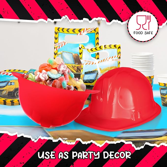 Windy City Novelties 12-Pack Construction Hats - Versatile Party Favors & Costume Accessories Kids Parties & Costume Props