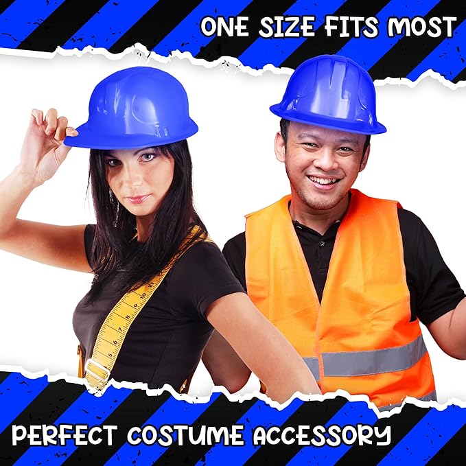 Windy City Novelties 12-Pack Construction Hats - Versatile Party Favors & Costume Accessories Kids Parties & Costume Props