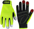 HANDLANDY Work Gloves for Men & Women, Utility Mechanic Working Gloves Touch Screen, Flexible Gardening Gloves for Yard