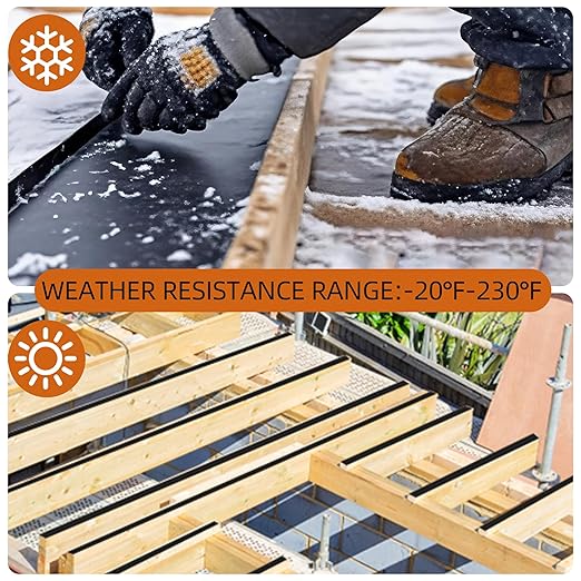 24 Pack Joist Tape for Decking 1-5/8" x 50', Weather-Resistant,Waterproof Seal Antiseptic Butyl Tape,Self-Adhesive Flashing Joist Tape for Wood Decks Beams Roof