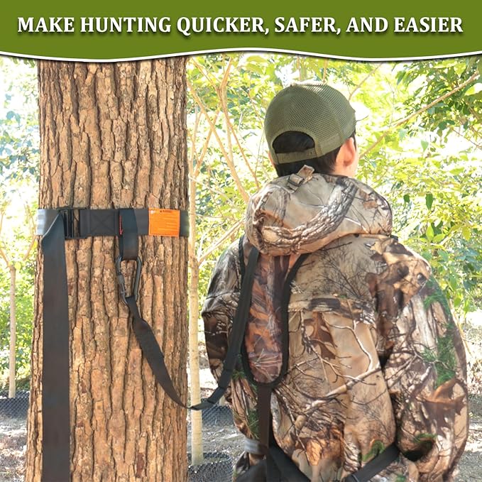 Tree Strap Hunting, Hunting Safety Harness Tree Strap, Tree Stand Safety Strap, Make Hunting Safer and Easier