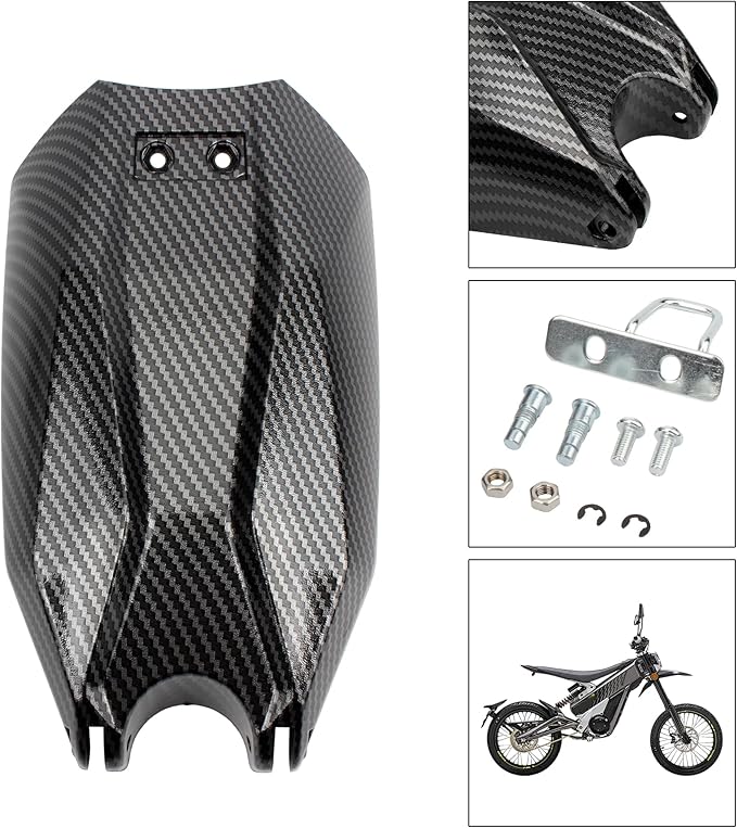 Battery Cover Motorcycle Battery Guard Protection Imitation Carbon Fiber Compatible with Dirt Bike Talaria Sting MX3 MX4 EBike