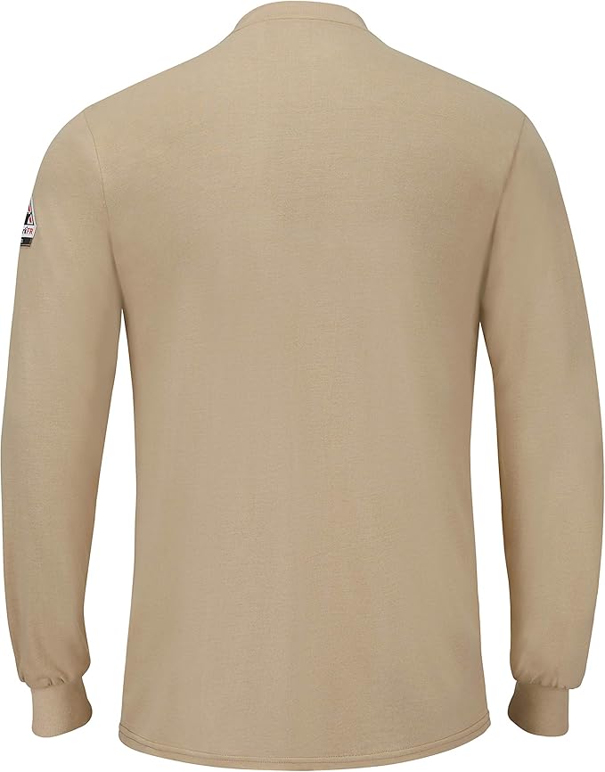 Bulwark FR Men's Bulwark® Men's Long Sleeve Lightweight Henley Shirt