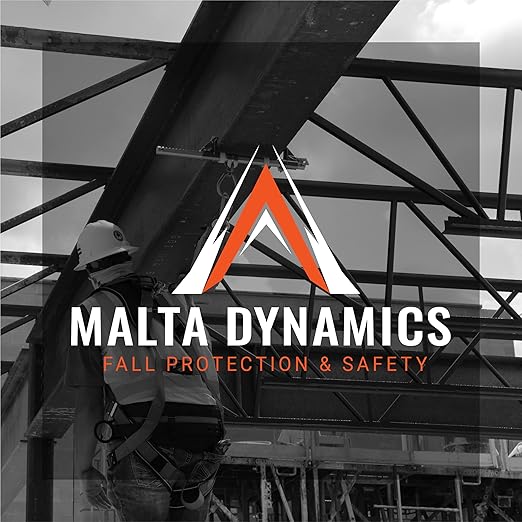 Malta Dynamics 18” D-Ring Extender with Snap Hook for Fall Protection and Roofing, OSHA/ANSI Compliant (8)