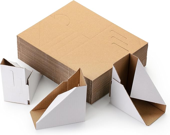 Mr. Pen- Adjustable Cardboard Corner Protectors, Fits 1", 1.5" and 2.1", 48 Pack, Corner Protectors for Shipping, Cardboard Packing Corners, Packaging Edge Protectors Bulk
