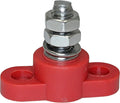 Positive Insulated Battery Power Junction Post Block 3/8 Lug X 16 Thread (Red)