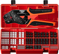 PEBA Crimping Tool and JST Connector Kit - 19 Types of 2.5 mm JST-XH Connectors & Crimp Pins, 2.5 mm JST-SM Housings and Contacts, for DIY Electronics - Suitable for AWG 32-20 Wires