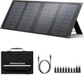 40W Portable Solar Panels, Foldable Solar Panel Charger for 100-300W Portable Power Bank, with Adjustable Kickstands, DC 12-15V Output, USB 3.0 Port for Camping Van RV Trip