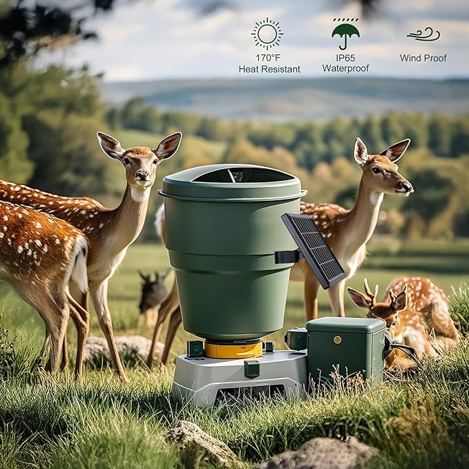 6V 4.5W High Efficiency Solar Panels Outdoor Waterproof IP65, Wall mounted Kit and Alligator Clip DC 5.5*2.1 interface Suitable for Deer Feeder, Tracking Cameras Fish Feeders, 6V Rechargeable Battery
