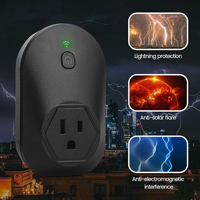 Generator Electromagnetic Protector, EMP Protection, Plug Into The Socket of Inverter & Generator, Withstand Multiple High-Voltage Surges, for Home Backup, Emergencies, Grid outages