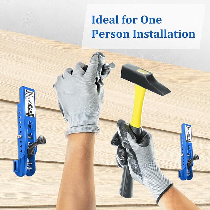 Siding Tools - Compatible with 5/16-Inch Fiber Cement & Lap Siding, Installation Kit with Adjustable Reveals (Blue)