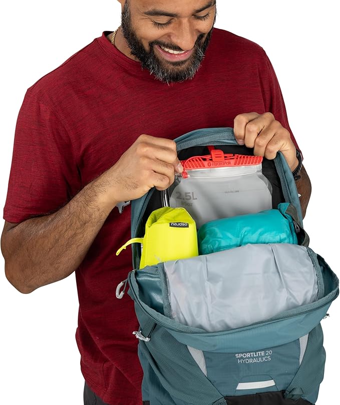 Osprey Sportlite Lightweight Hiking Backpack with Hydraulics Reservoir for Men & Women - Everyday Hydration Travel Bag