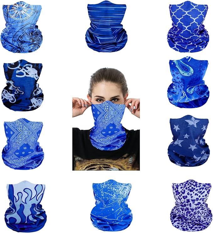 Neck Gaiter Masks Tube Scarf,Seamless Bandanas Buffs Gators,Ourdoor Face Mask Face Covering Multi Headwear