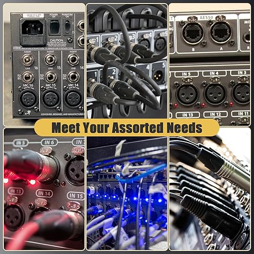 100 Pieces D Series Panel Screws and Nut Kit - Panel Mount Connector, Audio Server Rack Mounts Screws, Metal Screws for D-Series Panel Rack - M2.5 x 8mm Stainless Steel Screw Fasteners