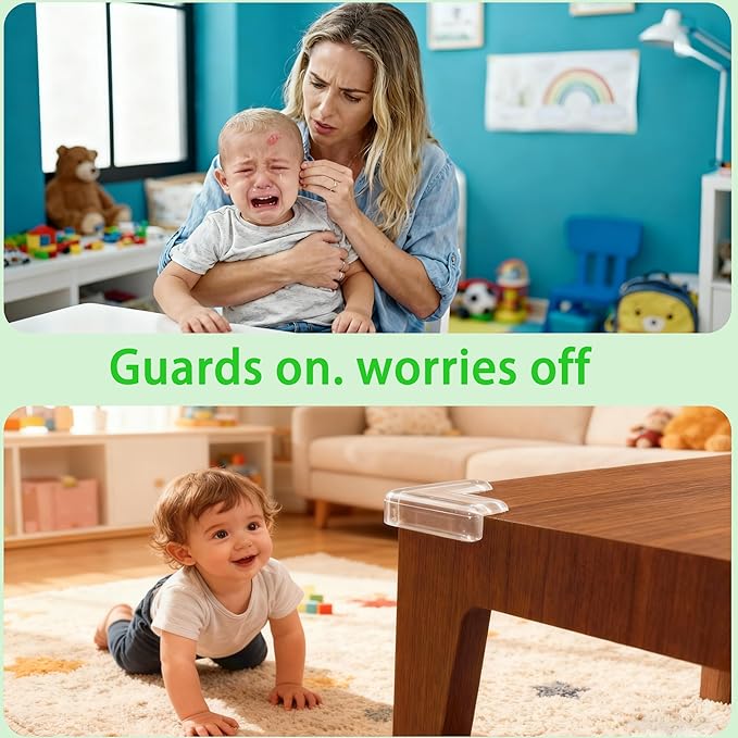 Baby Corner Protector Corner Protector Baby Furniture Corner Protection Transparent Cover Sharp Furniture and Table Top Edges with Adhesive 16 Pack(L-Shaped)