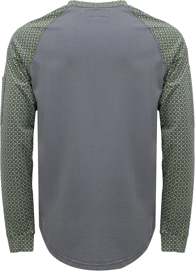 BOCOMAL FR Shirts 6oz Lightweight Flame Resistant Long Sleeve Henley Shirt Fire Retardant Workwear NFPA2112 CAT2