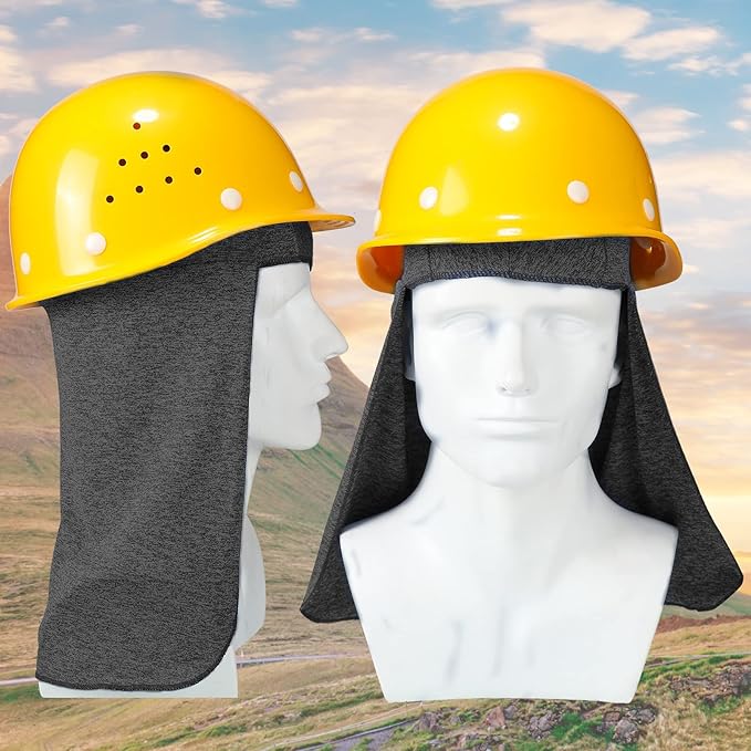 Sintege 6 Pieces Hard Hat Sun Shade Cooling Skull Cap Sun Neck Protector Quick Dry Neck Shade for Women Men