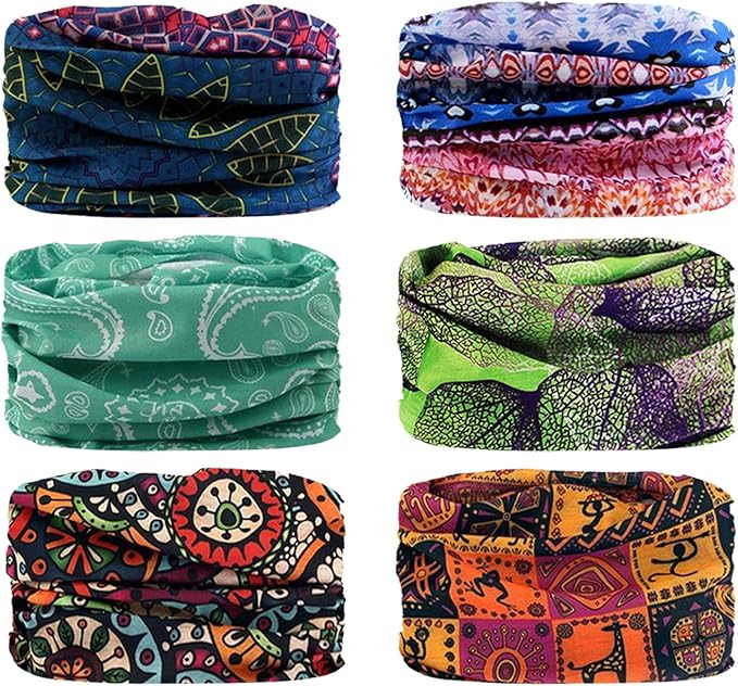 JOEYOUNG Headwear, Bandana, Neck Gaiter Head Wrap Headband Balaclava Magic Scarf