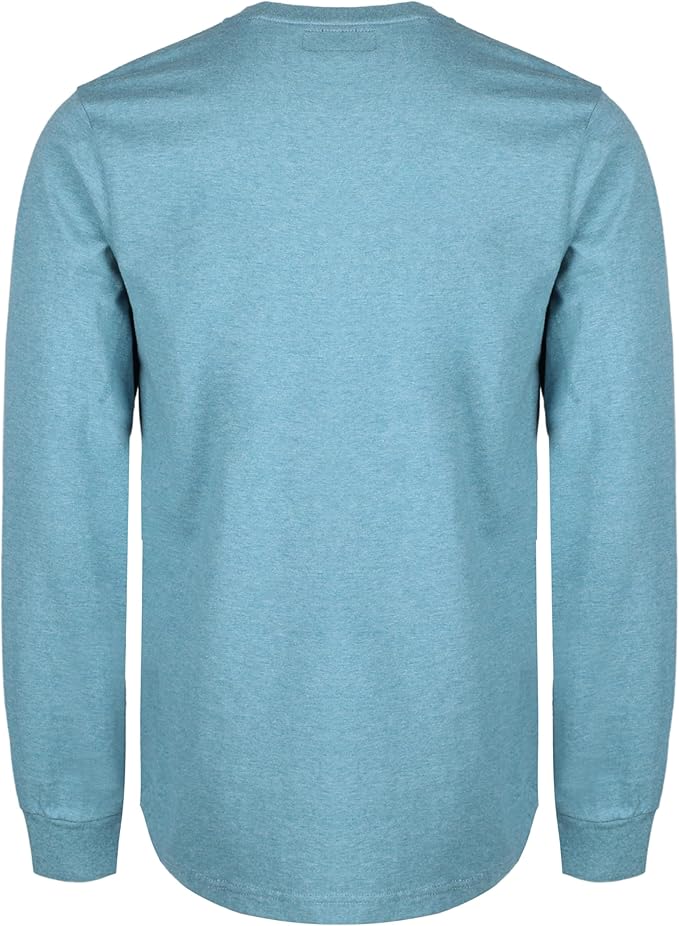 BOCOMAL FR Shirts 6oz Lightweight Flame Resistant Long Sleeve Henley Shirt Fire Retardant Workwear NFPA2112 CAT2
