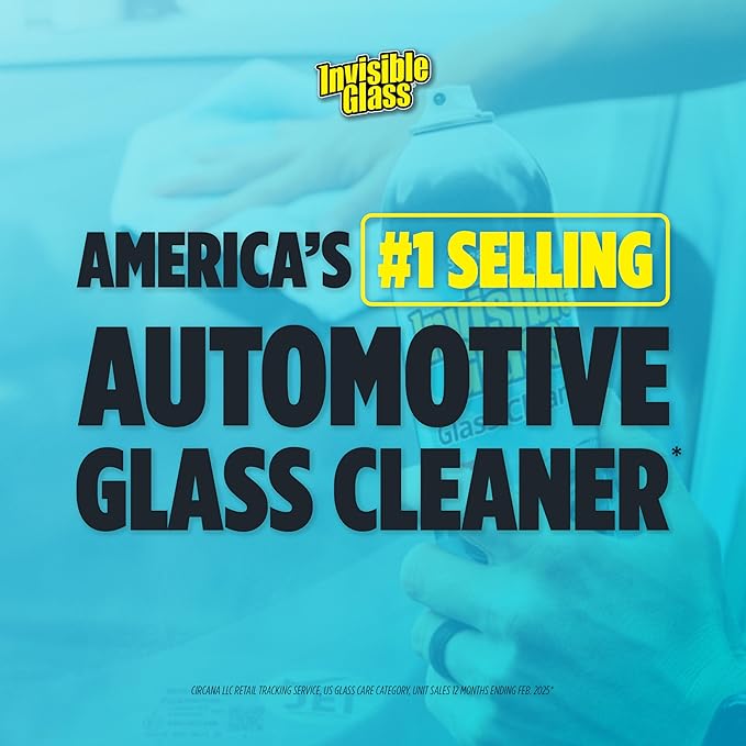 Invisible Glass 92163-4PK Premium Glass Cleaner Spray for Car Windshields and Windows – Automotive and Home Window Cleaner – Streak-Free, Ammonia-Free, Tint-Safe – 16 fl oz (Pack of 4)