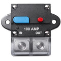 100 Amp Circuit Breaker Resettable Circuit Breaker Manual Reset Switch Button for RVs Trolling Boat Marine Truck Vehicles Stereo Audio Electronic Battery Solar System, 12V-48VDC