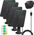 4 Pack 6W Solar Panel for Blink Outdoor 4（4th Gen Camera Solar Panel Charger Compatible with Blink Camera Solar Panel with Battery, Secure Wall Mount, 13.12ft Cable, IP65 Weatherproof, 360° Bracket