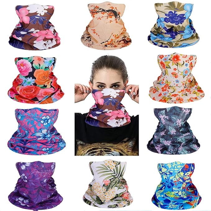 Neck Gaiter Masks Tube Scarf,Seamless Bandanas Buffs Gators,Ourdoor Face Mask Face Covering Multi Headwear