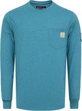 BOCOMAL FR Shirts Lightweight Classic Crew Long Sleeve Fire Resistant Shirt CAT2