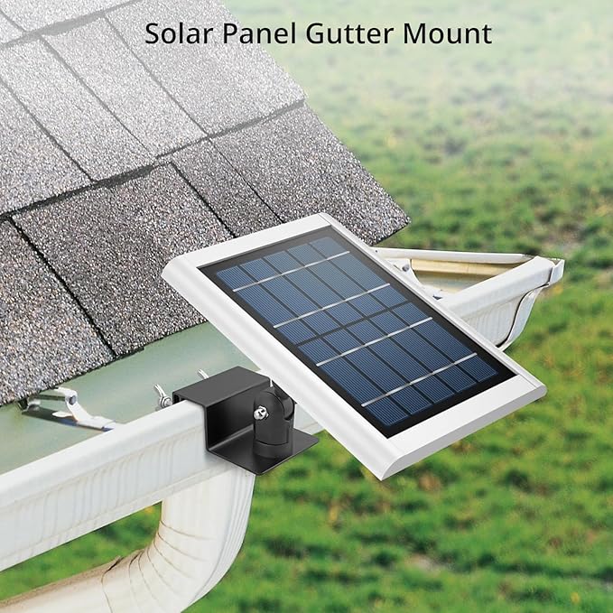 Anbte Universal Solar Panel Gutter Mount, Aluminum Gutter Mount for Solar Panel, Cams and More with Standard 1/4"-20 Screws, Outdoor Mounting Accessories, Black