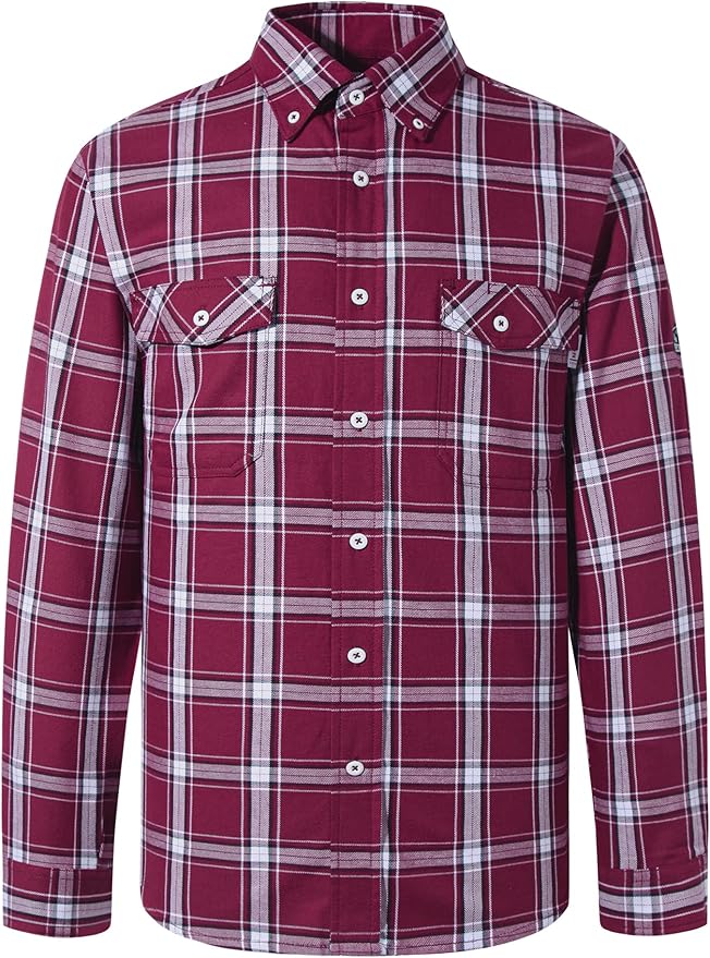 100% Cotton Mens Fr Shirts 7.5oz Flame Resistant Shirts NFPA2112 Men's Fire Retardant Welding Shirts