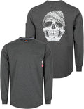 KONRECO FR Shirts for Men Crewneck 6oz Jersey Lightweight Flame Resistant Work T Shirt NFPA2112 CAT2