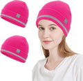 ProtectX High Visibility Safety Beanie, 360-Degree Reflective Comfortable Knit Beanie Headcover Hat, Warming Cap for Work