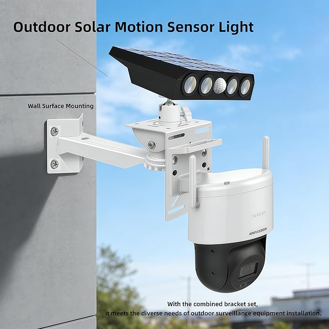 Security Camera Mount System - Modular 3-in-1 Adjustable Clamp-on Bracket | Fit Pole/Corner/Wall, ndoor Outdoo Screw & Clamp Installation for CCTV, Flood Lights, Solar Panels