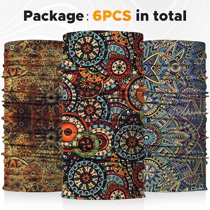 JOEYOUNG Headwear, Bandana, Neck Gaiter Head Wrap Headband Balaclava Magic Scarf