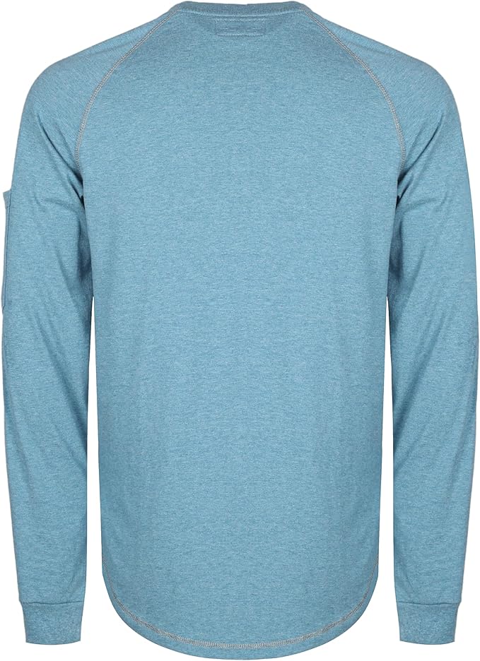 VATRENUS FR Shirts Henley 5.5oz 100% Cotton Flame Resistant Long Sleeve T-Shirts