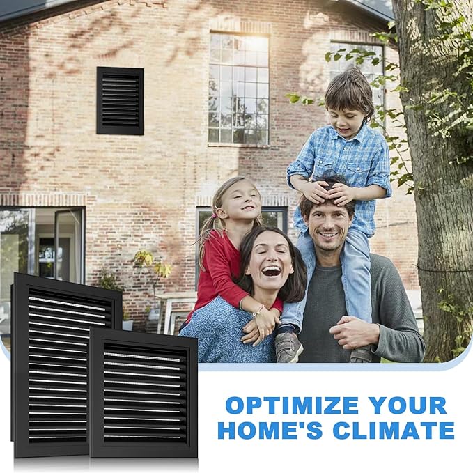 12" x 18" Aluminum Alloy Gable Vent, Never Rust Gable Vents for Shed, Reducing Indoor Temperature - Ideal for Wall, Attic, Shed, Door, and Shipping Container, Vent Opening: 10" x 16"