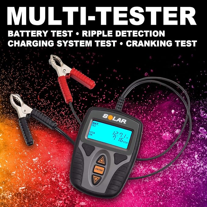 Clore Automotive SOLAR Digital 12V Battery and System Tester