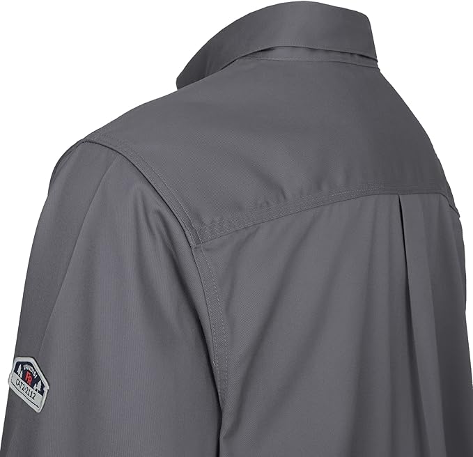 100% Cotton Mens Fr Shirts 7.5oz Flame Resistant Shirts NFPA2112 Men's Fire Retardant Welding Shirts