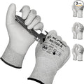 Schwer 3 Pairs Cut Resistant Gloves ANSI A6/A7 (Send Randomly) CR7120 Cut Proof Work Gloves, Touchscreen, for Men and Women Used for Woodworking, Glass Cutting, Construction, Car Repair, XS