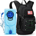 Maelstrom Hydration Hiking Backpack with 2L/3L Water Bladder, High Flow Bite Valve Water Backpack Men Women Lightweight Insulation for Hiking, Cycling, Running, Climbing, Camping