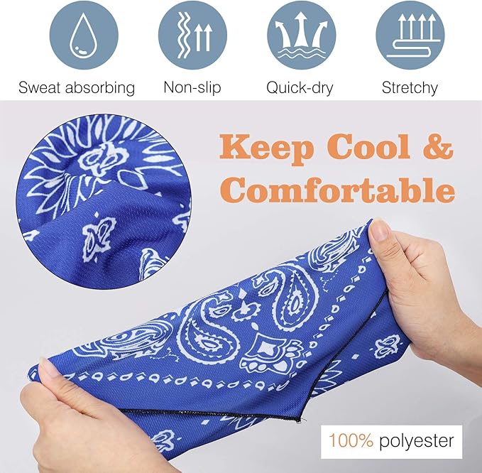 MoKo Scarf Mask Bandana with Ear Loops 3 Pack, Neck Gaiter Balaclava Dust UV Sun Protection Outdoors Face Mask for Women Men