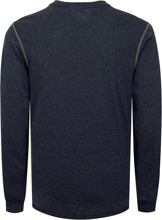 VATRENUS FR Shirts 4oz Lightweight Flame Resistant Henley 100% Cotton Men's Pre-Washed Fire Retardant Base Layer