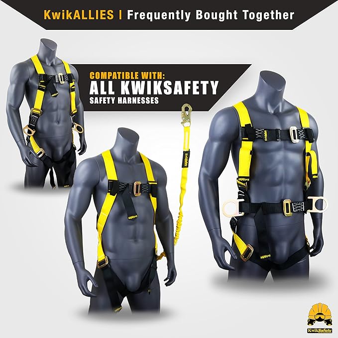 KwikSafety - Charlotte, NC - Marmoset Trauma Straps [1 Pair] Fall Protection OSHA Comfort Suspension Safety Device & Arrest System Attachment for Body/Legs Relief Compact, Lightweight & Quick Connect